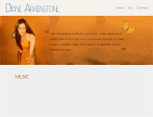 Tablet Screenshot of dianearkenstone.com